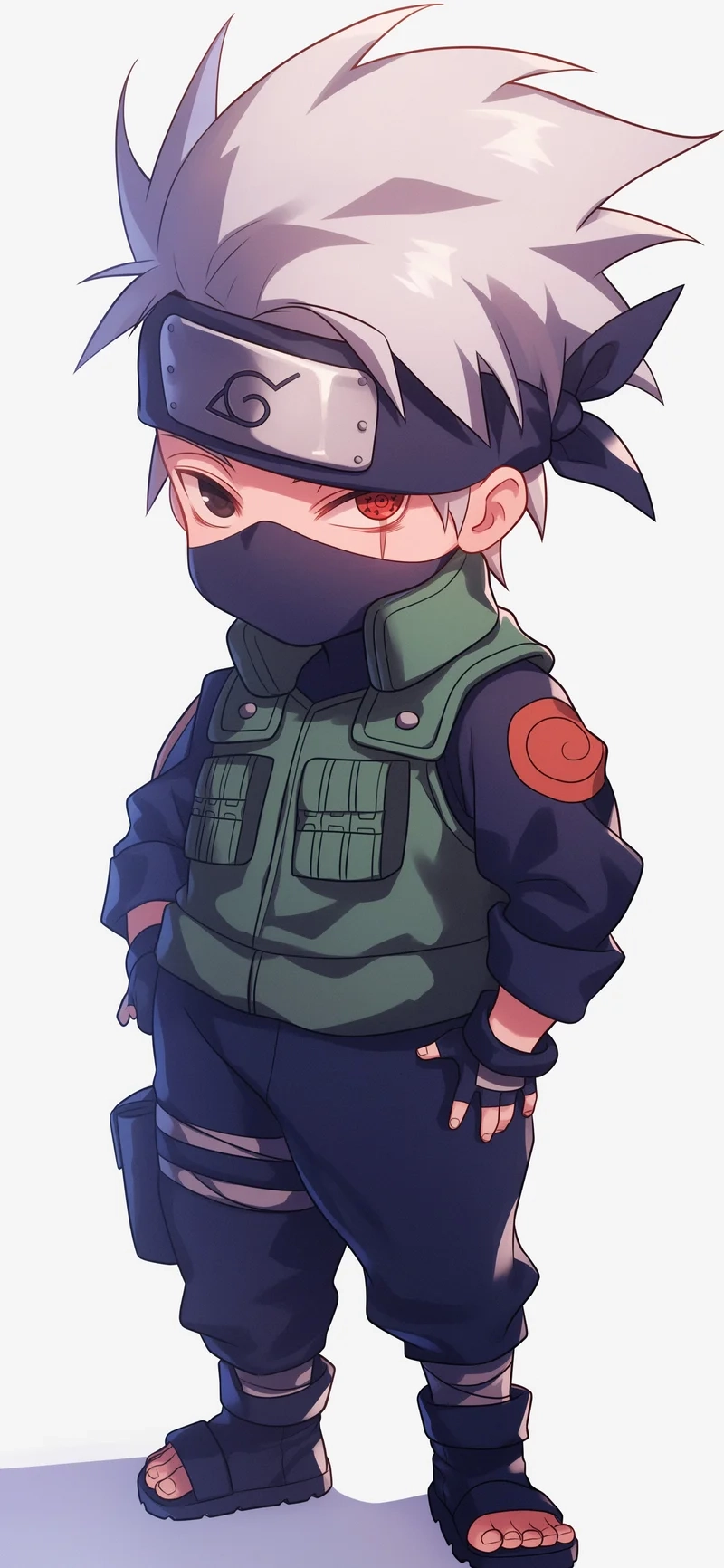 Tận hưởng phiên bản dễ thương kakashi chibi cute