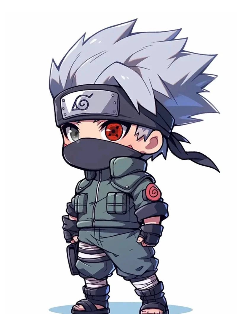 Thưởng thức nét đáng yêu với chibi anime kakashi