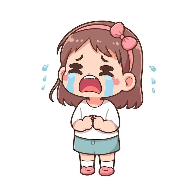 Cảm xúc tràn ngập cùng chibi khóc cute
