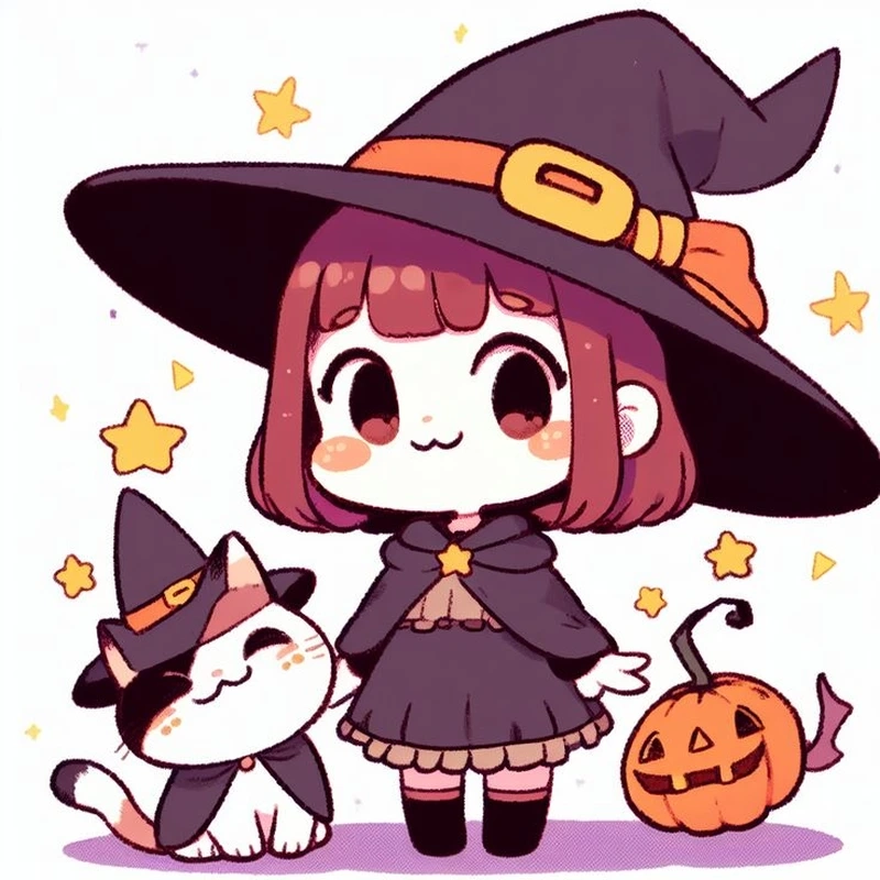 Bộ sưu tập đáng yêu về chibi lễ hội halloween cực chất