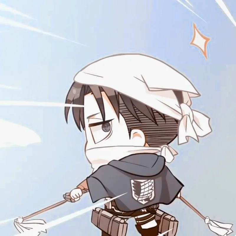 Phiên bản dễ thương levi ackerman chibi cute cho fan hâm mộ