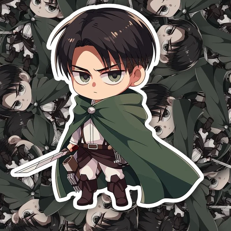Chiêm ngưỡng phiên bản mini với chibi levi ackerman