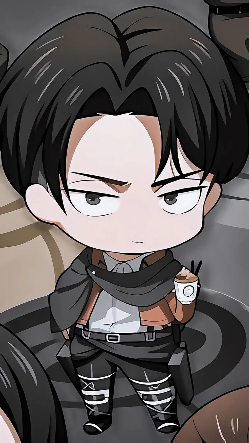 Trang trí màn hình với ảnh levi chibi sinh động