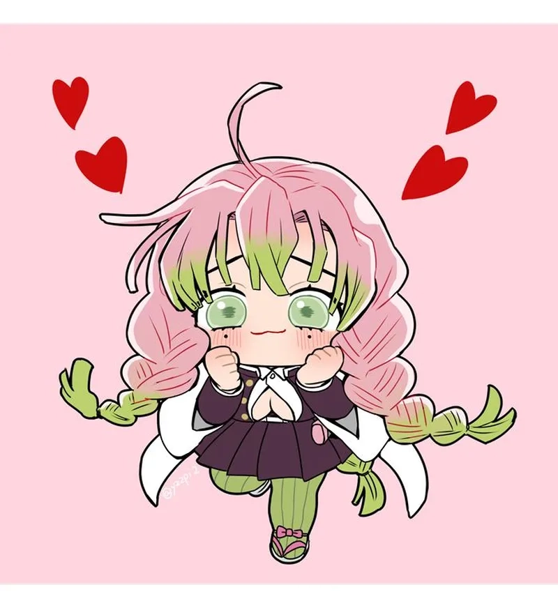Thỏa sức ngắm nhìn hình đáng yêu chibi mitsuri cute