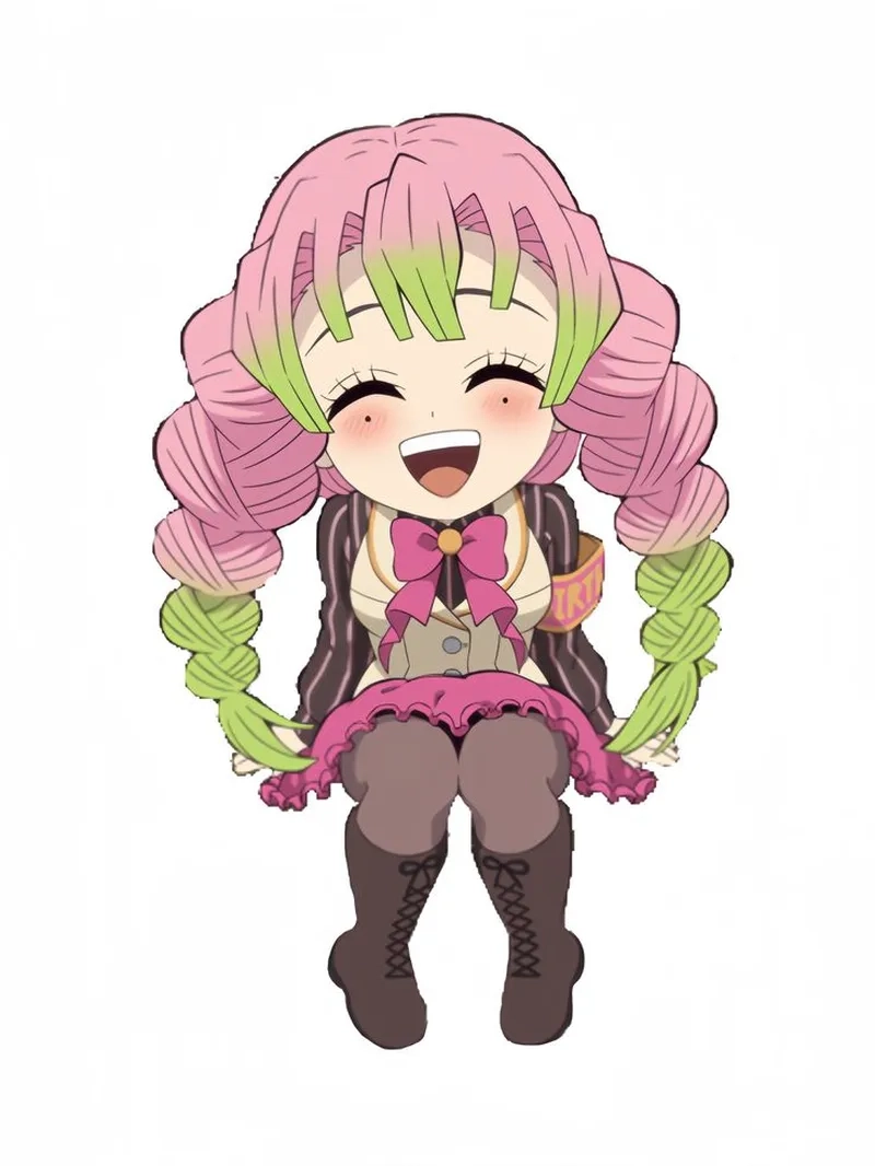 Trưng bày góc phòng với chibi mitsuri official art