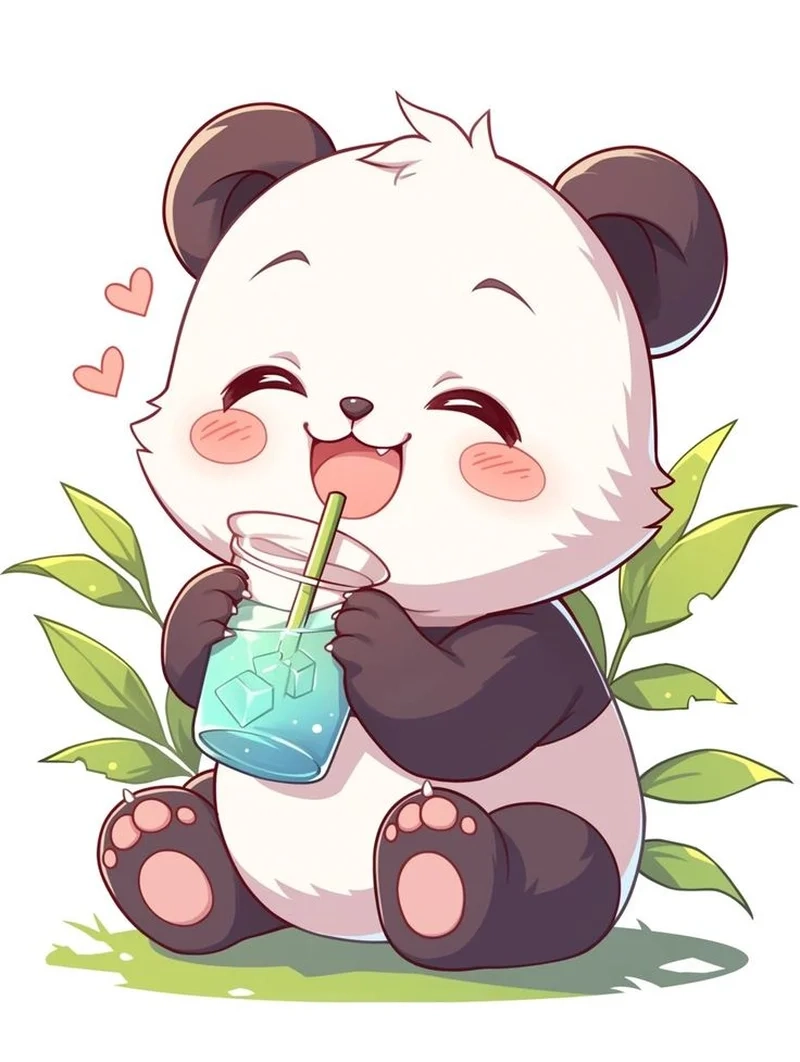 Thưởng thức vẻ đáng yêu của gấu panda chibi