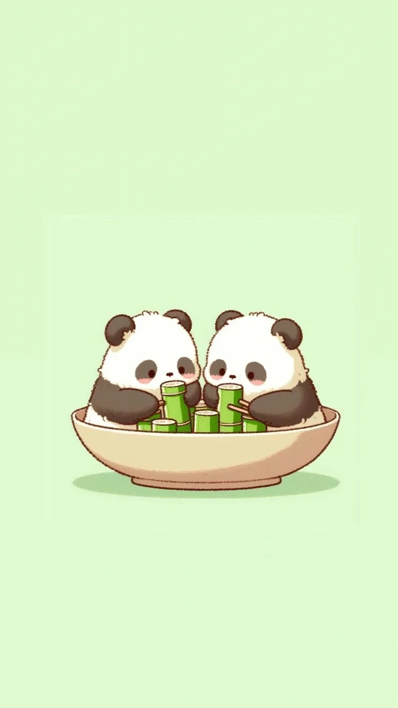 Bộ sưu tập chibi panda png siêu nét miễn phí tải nhanh