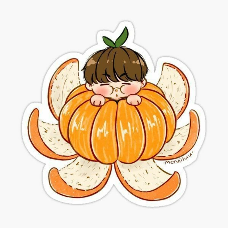 Ngắm trọn nét dễ thương của quả cam chibi