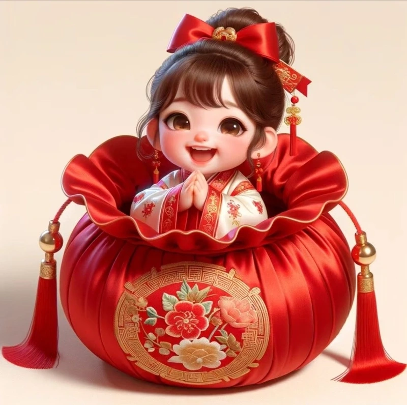 Thưởng thức nét dễ thương từ ảnh chibi tết độc đáo