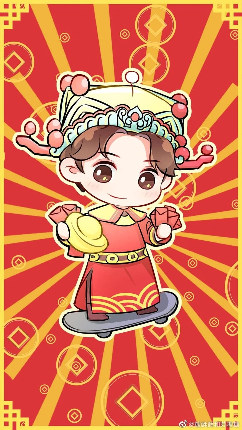 Tạo phong cách mới lạ từ hình tết chibi