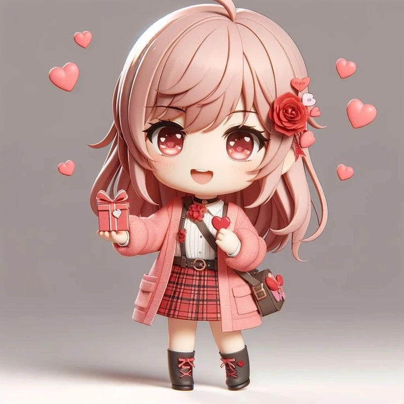 Khám phá thế giới valentine chibi đầy màu sắc