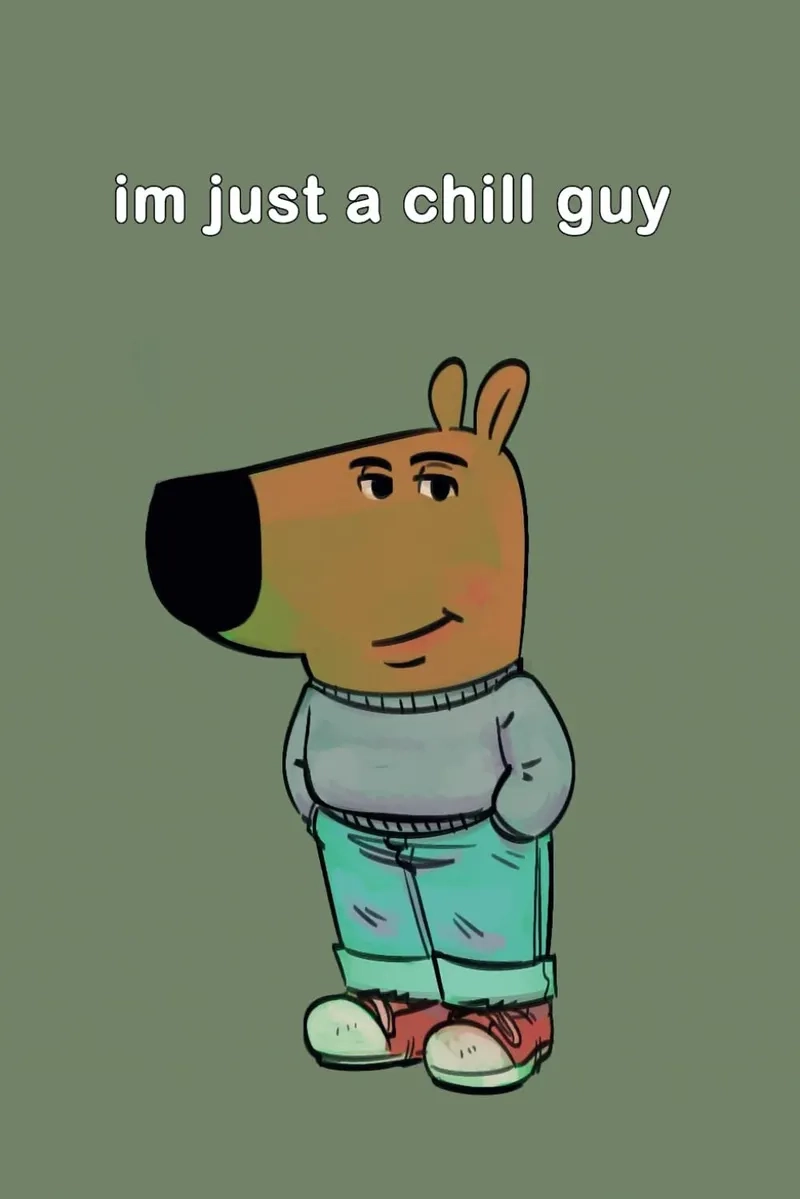 Kho sticker chill guy sticker ngộ nghĩnh cực độc đáo