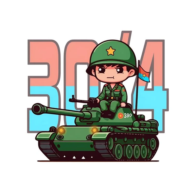 Tải về hình nền chú bộ đội chibi cho điện thoại