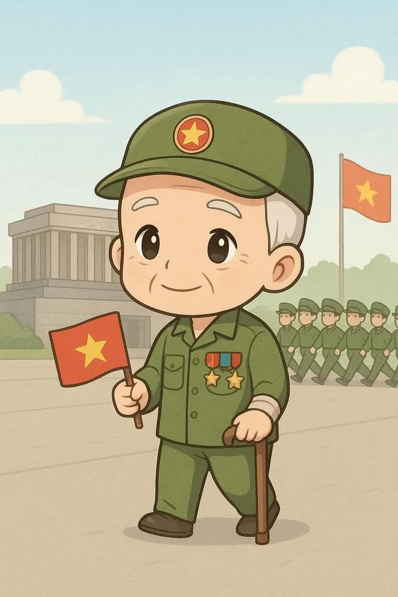 Bộ sưu tập hình chú bộ đội chibi siêu đáng yêu
