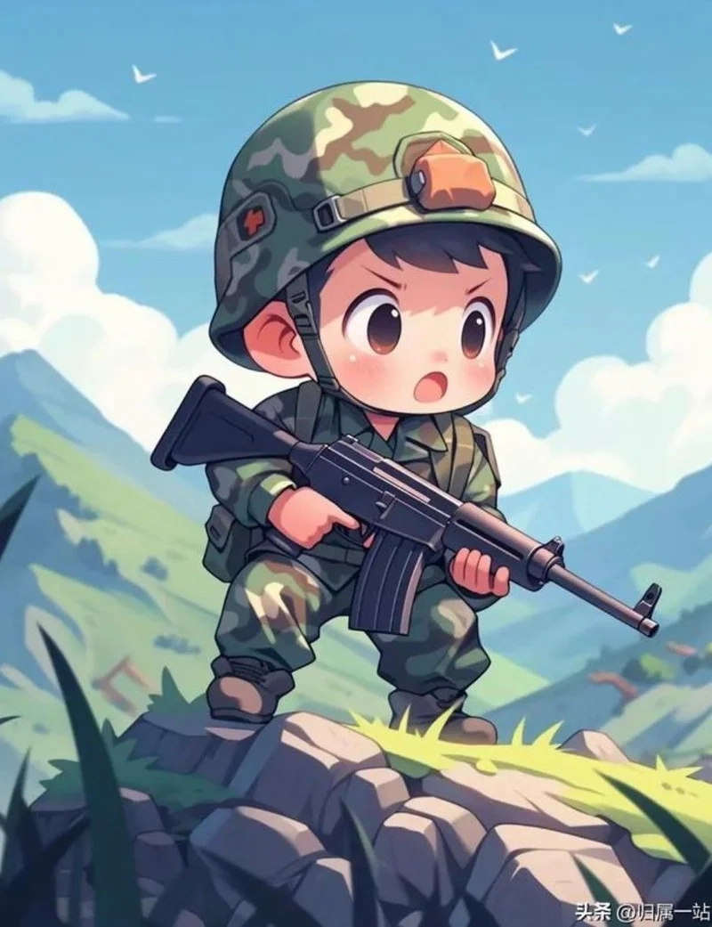 Tuyển chọn ảnh bộ đội chibi đẹp hot trend 2025