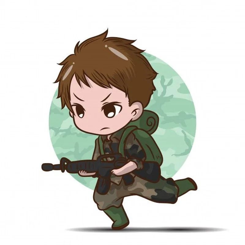 Thay avatar với avatar lính bộ đội chibi cực chất