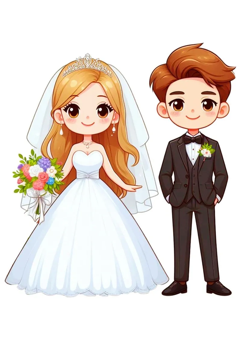 Cô dâu chú rể chibi là gì