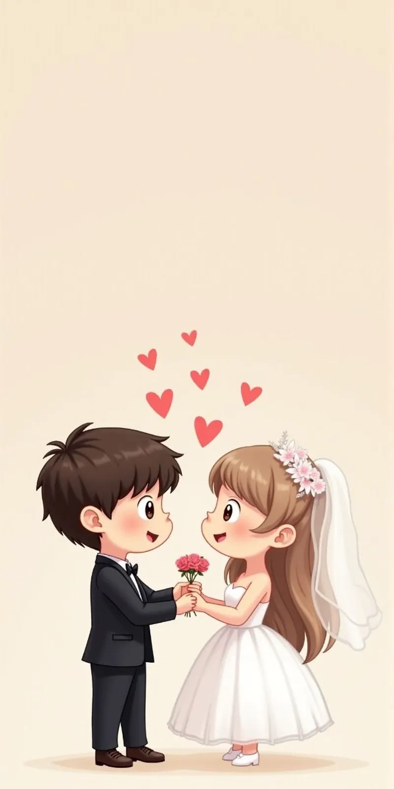 Cập nhật liền tay bộ hình ảnh cô dâu chú rể chibi cực hot