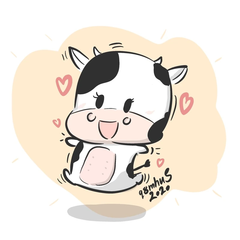 Ngắm trọn bộ bò sữa chibi cute anime đáng yêu