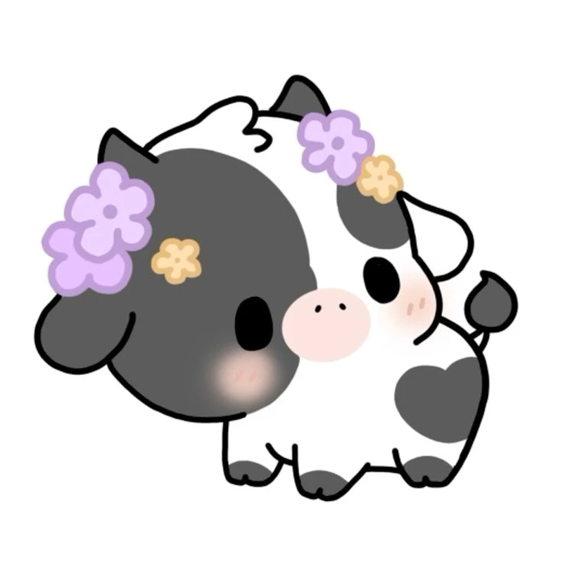 Sưu tầm ngay con bò sữa chibi cực đáng yêu