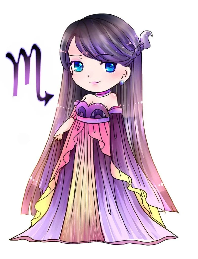Biến màn hình sống động với ảnh chibi cung bọ cạp