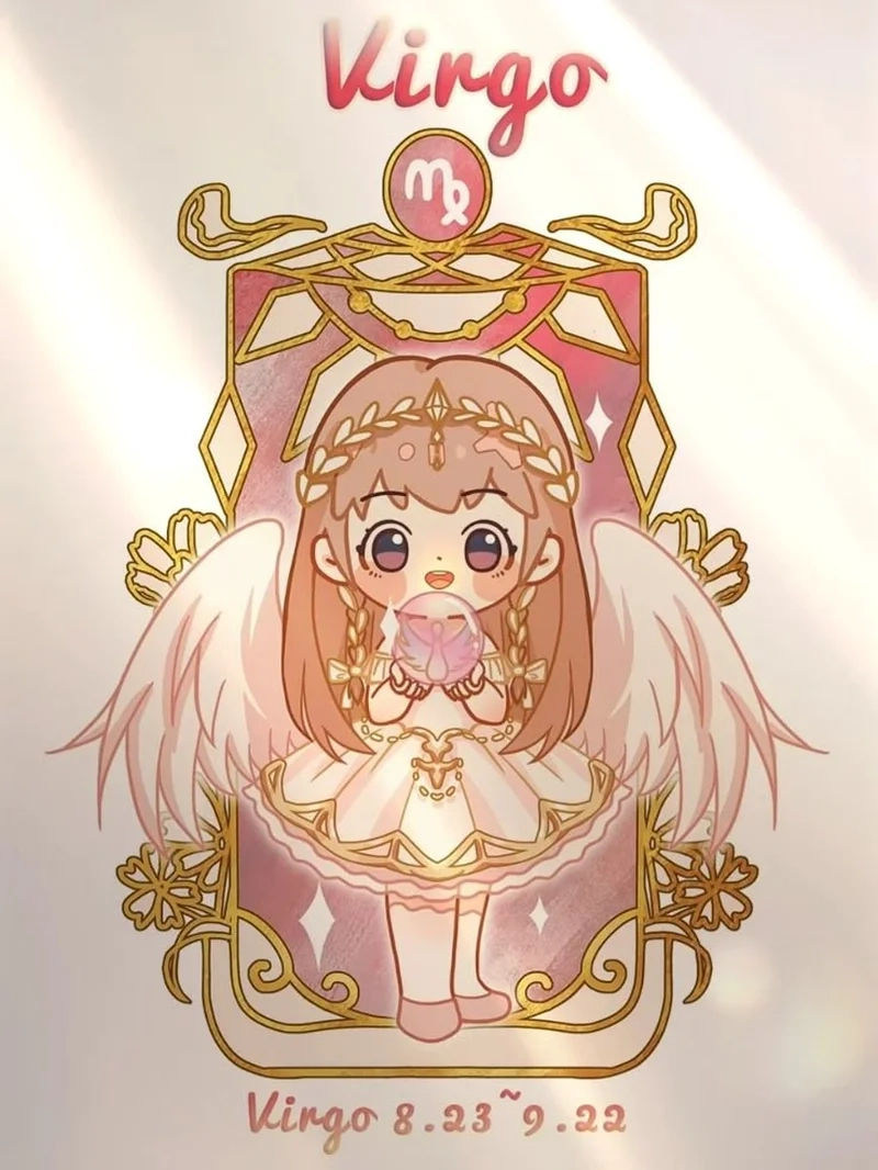 Trang trí màn hình với hình nền cung xử nữ chibi