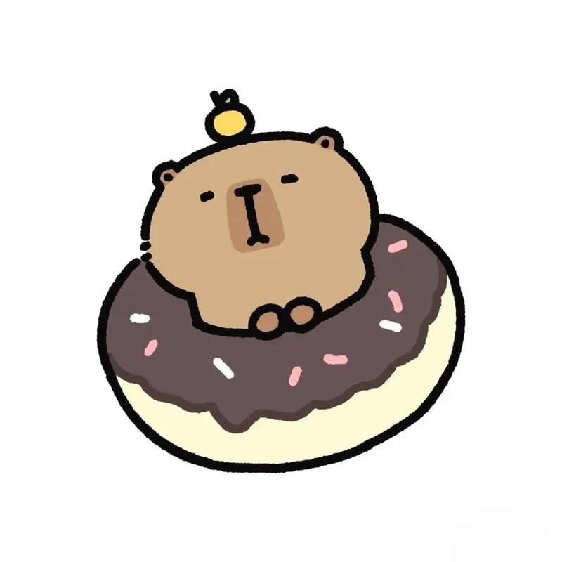 Cute chibi capybara có gì nổi