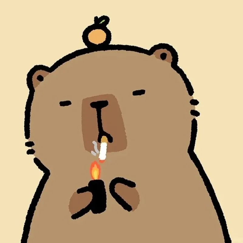 Thế giới ngộ nghĩnh với hình capybara chibi dễ thương cực xinh