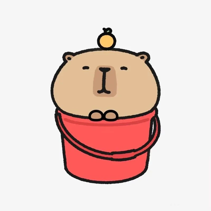 Thưởng thức khoảnh khắc dễ thương hình ảnh capybara chibi cute