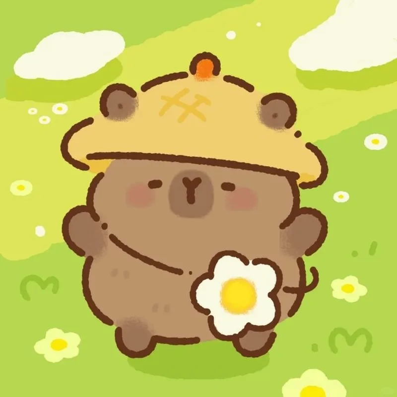 Bộ sưu tập lung linh hình cute hình capybara chibi cute cực hot