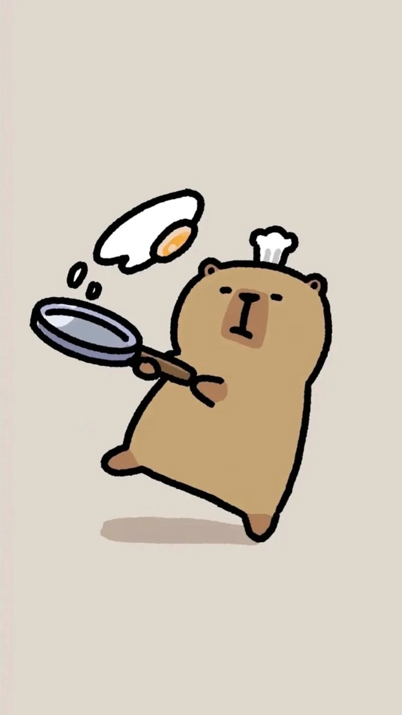 Ngắm trọn bộ chibi ảnh capybara chibi đáng yêu siêu xinh