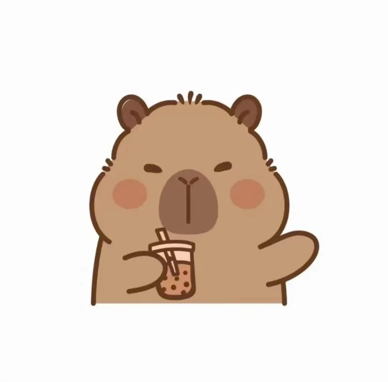 Bộ sưu tập hot trend chibi capybara cute ngộ nghĩnh