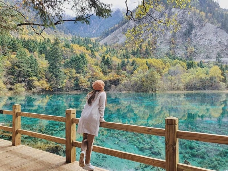 Săn những bức Cửu Trại Câu thác nước