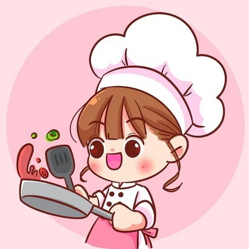 Điện thoại thêm sinh động với chibi đầu bếp nữ