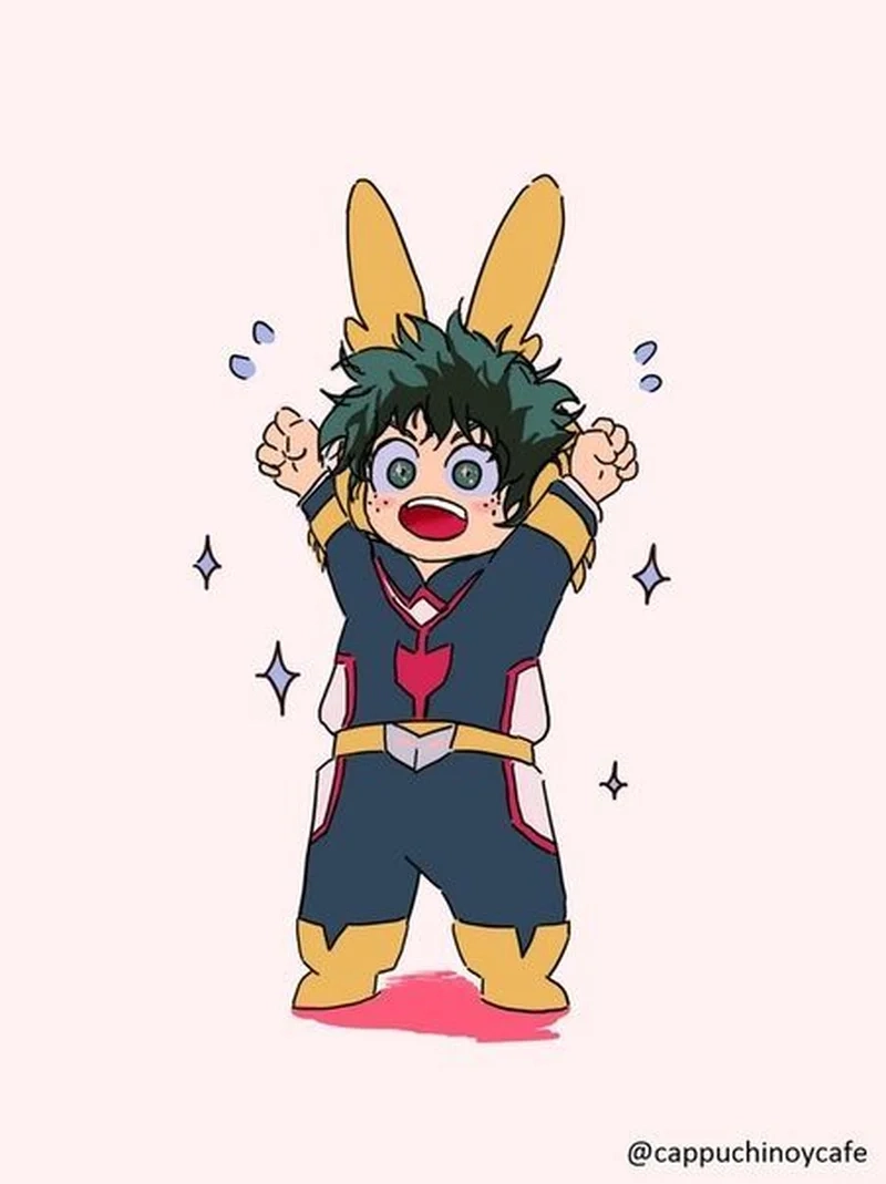 Tận hưởng sự dễ thương với cute deku chibi