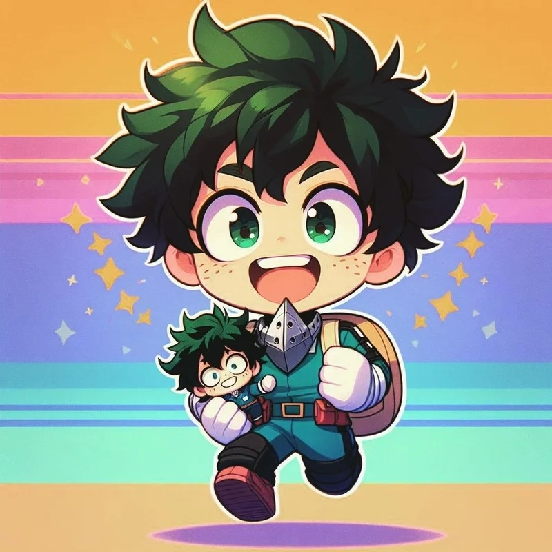 Sưu tầm deku chibi fanart cho fan hâm mộ