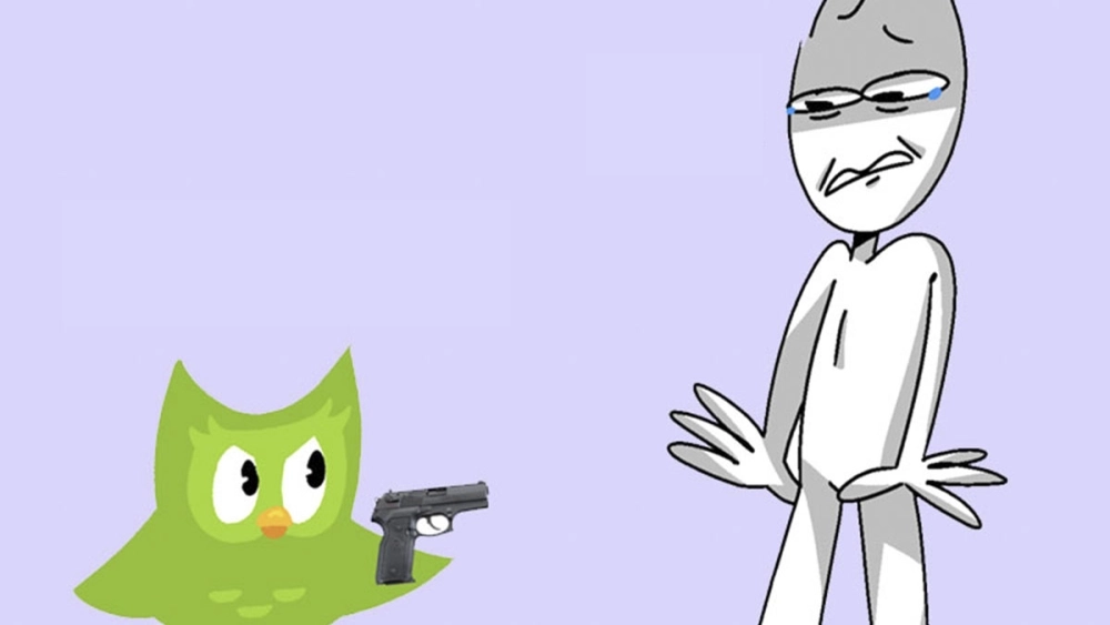 Tải ngay duolingo meme gif cực hài hước