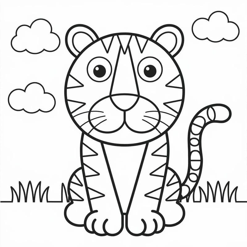 Bé tìm hiểu thế giới muông thú với bộ PDF tranh tô màu động vật hoang dã