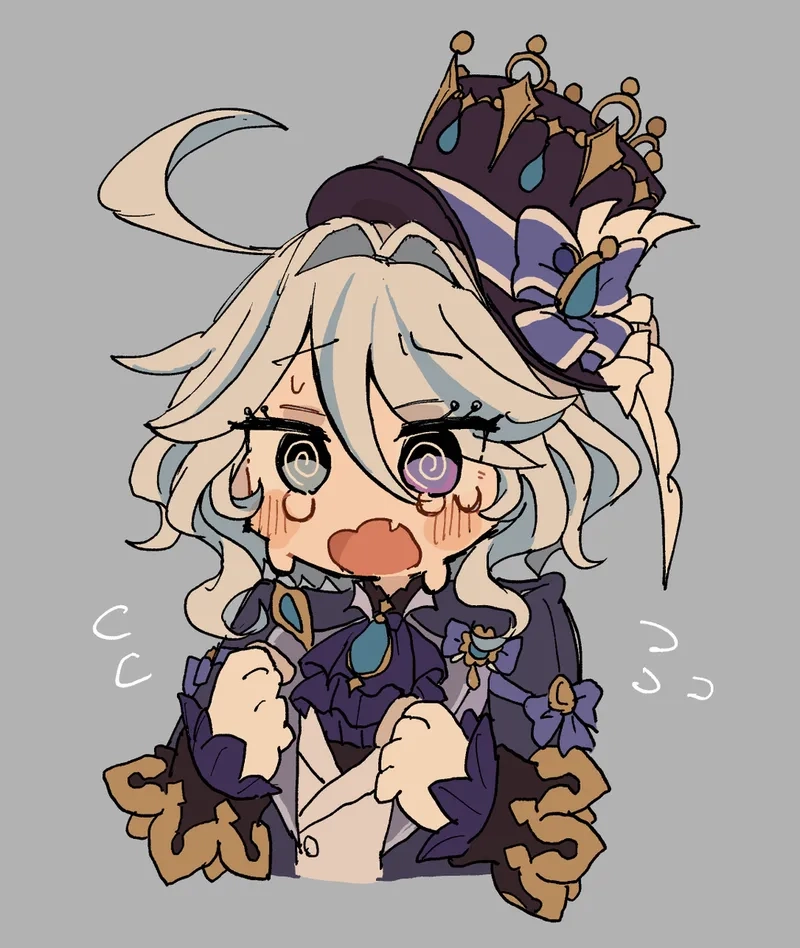 Tải ngay furina chibi png cho màn hình và avatar
