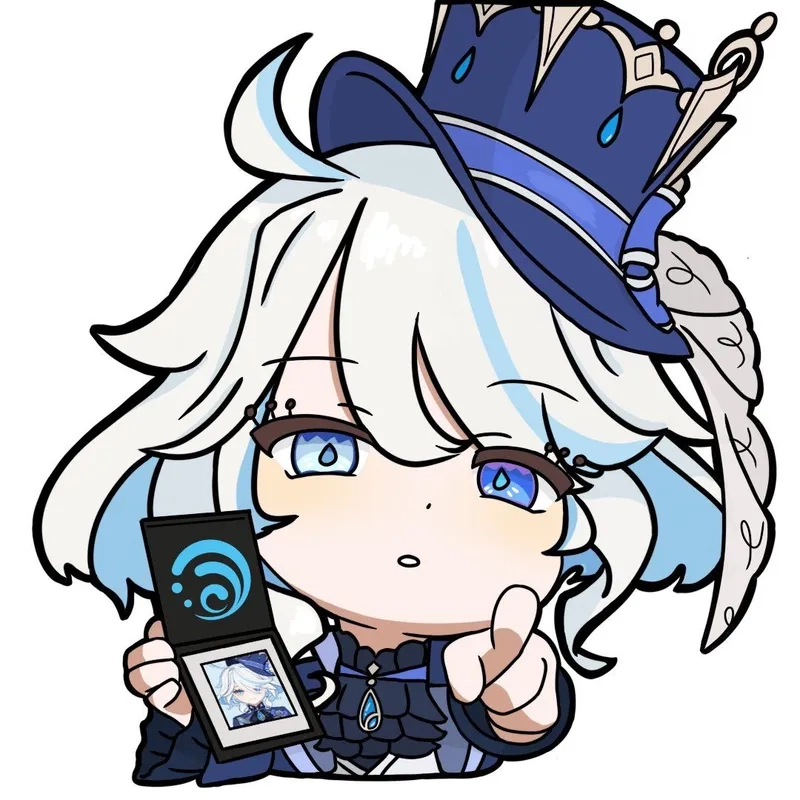 Ngắm nhìn genshin impact furina chibi đầy màu sắc