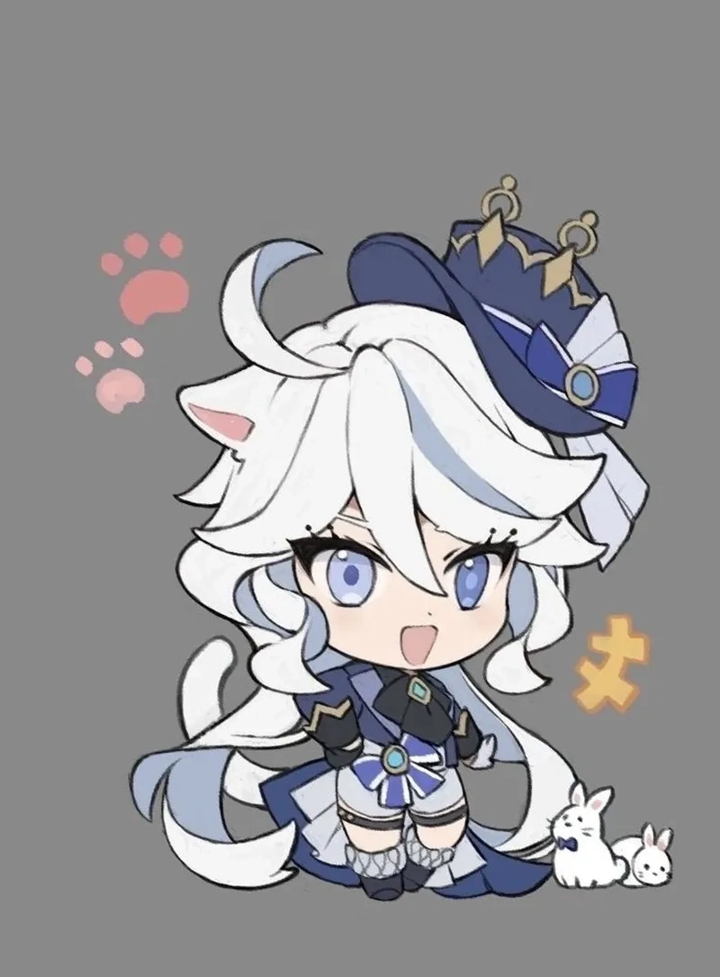 Thay đổi màn hình với hình nền furina chibi sáng tạo