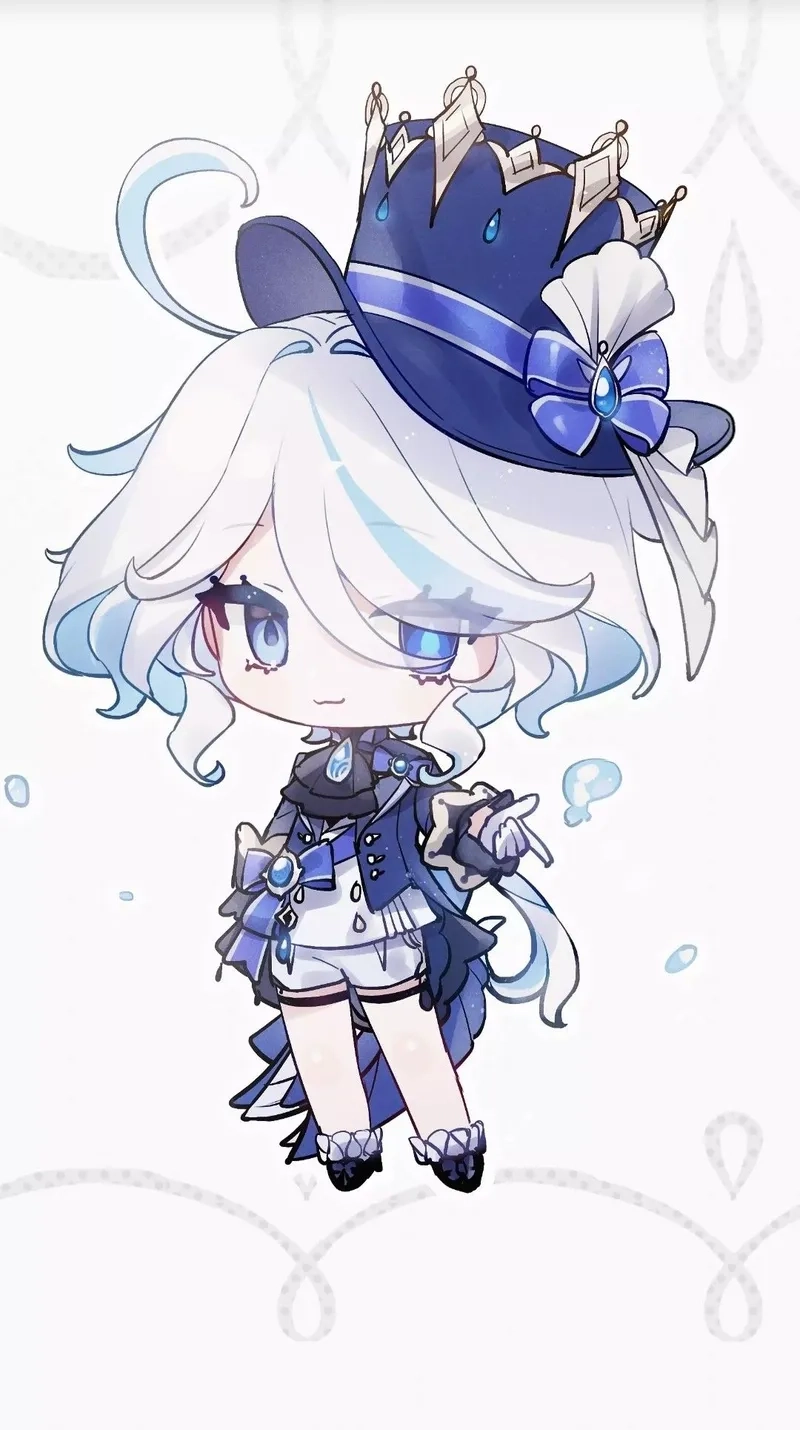 Sưu tầm furina chibi genshin cho fan hâm mộ