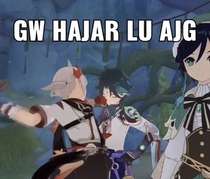 Ảnh đại diện ngầu lòi từ genshin meme pfp