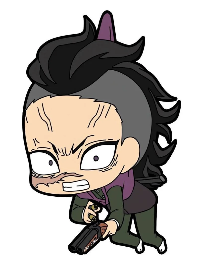 Vẻ ngoài mạnh mẽ của genya demon slayer chibi