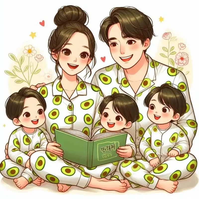 Đáng yêu hết nấc với chibi gia đình hạnh phúc