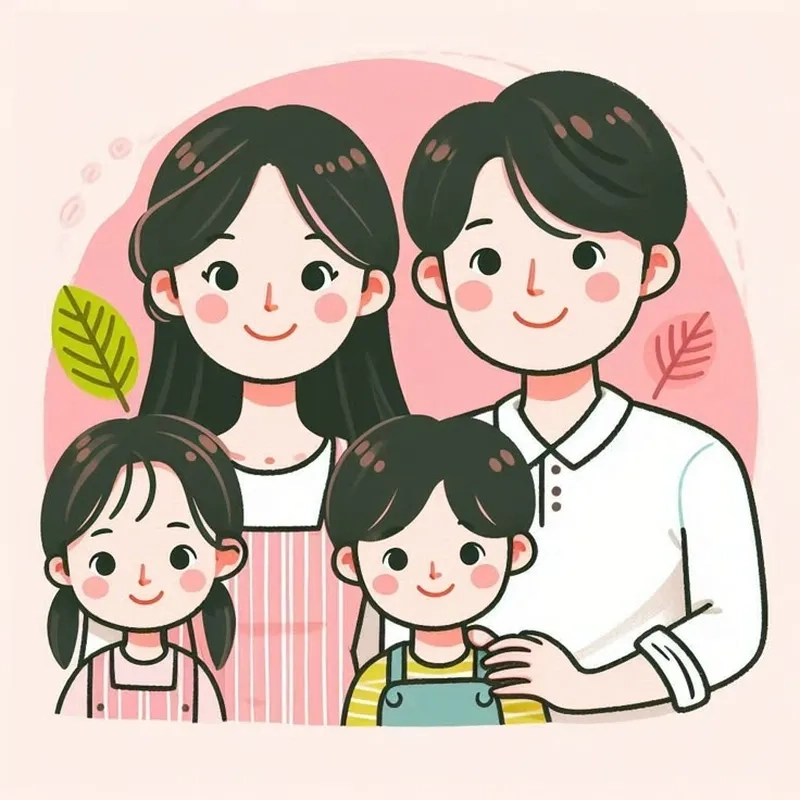 Ngắm trọn bộ ảnh gia đình chibi siêu dễ thương