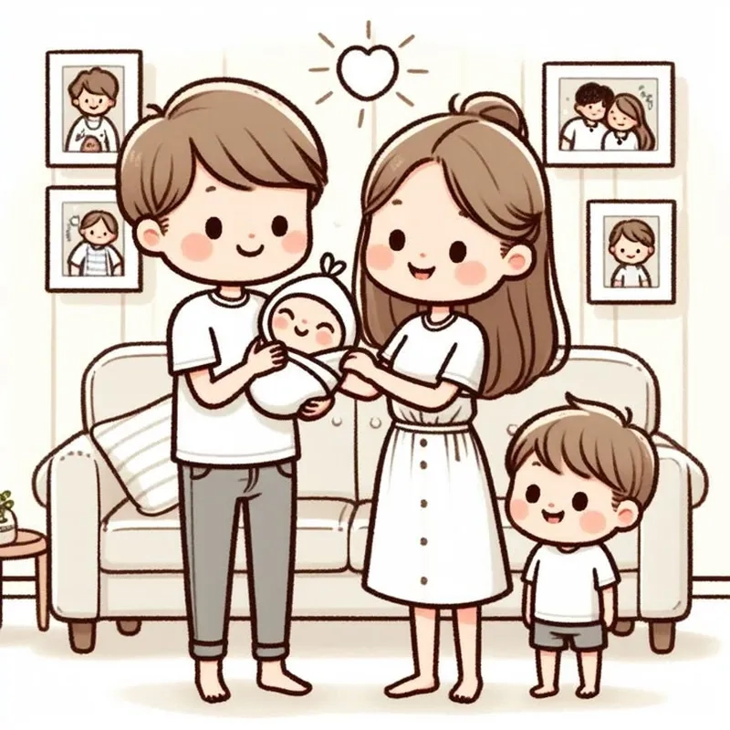 Ngắm nhìn chibi gia đình cute cực dễ thương