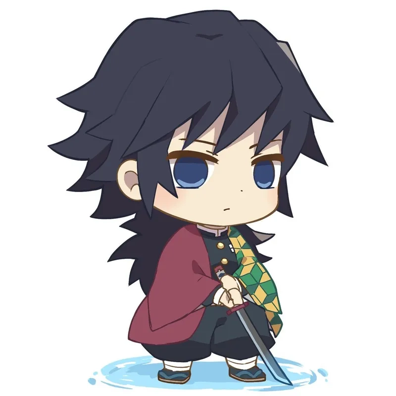Chibi Giyu dễ thương trong phong cách fanart