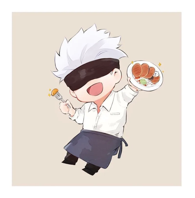 Trang trí màn hình với hình gojo chibi sinh động