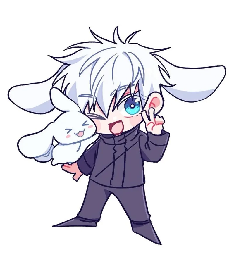 Trang trí avatar mạng xã hội bằng avatar gojo chibi